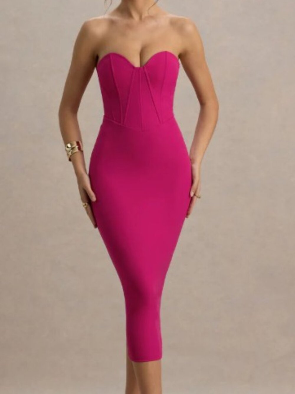 ClubL London Nina Pink Dress